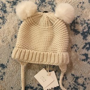 Zara knit pom hat